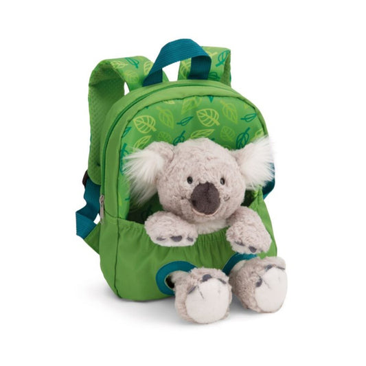 NICI Grüner Rucksack mit Plüschtier Koala