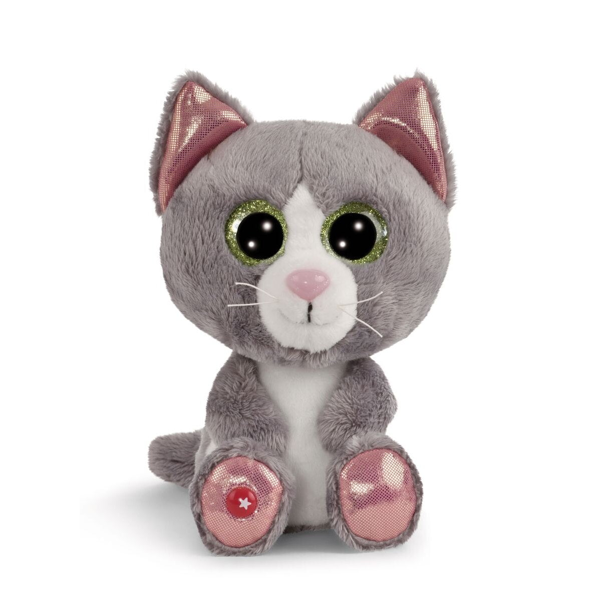 NICI GLUBSCHIS Kuscheltier Katze Felinja NICI GREEN, 15 cm