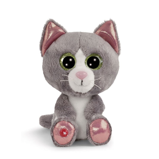 NICI GLUBSCHIS Kuscheltier Katze Felinja NICI GREEN, 15 cm