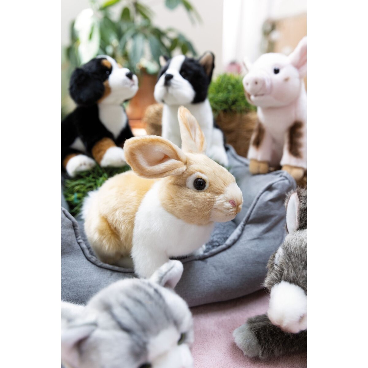 NICI Kuscheltier Hase beige weiß 20 cm