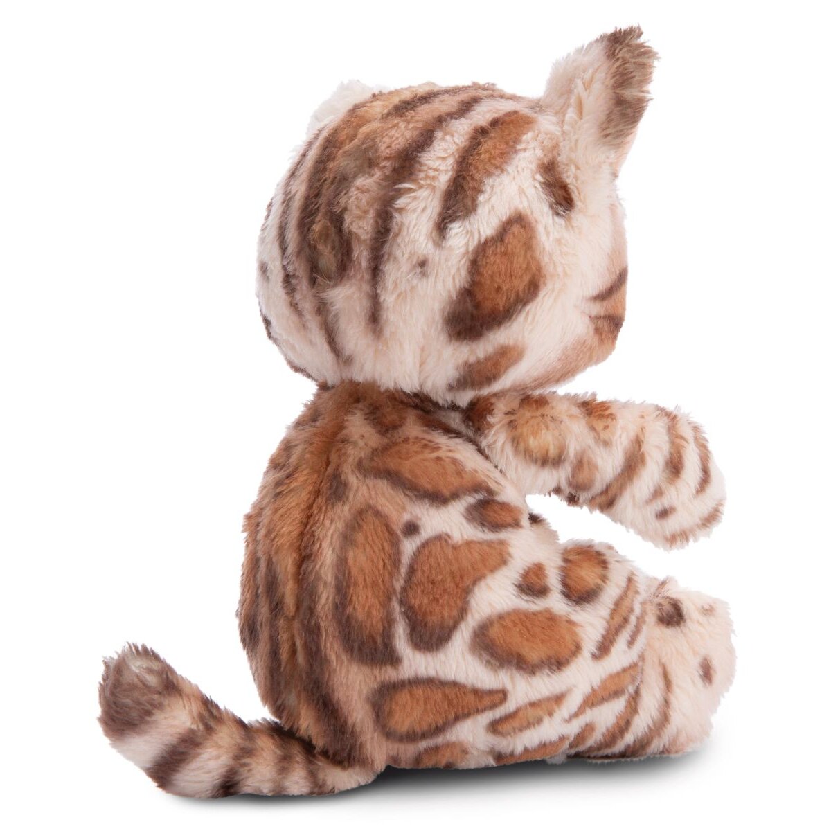 NICI Kuscheltier Katze Bengal 12cm schlafend im Körbchen hellgrün GREEN