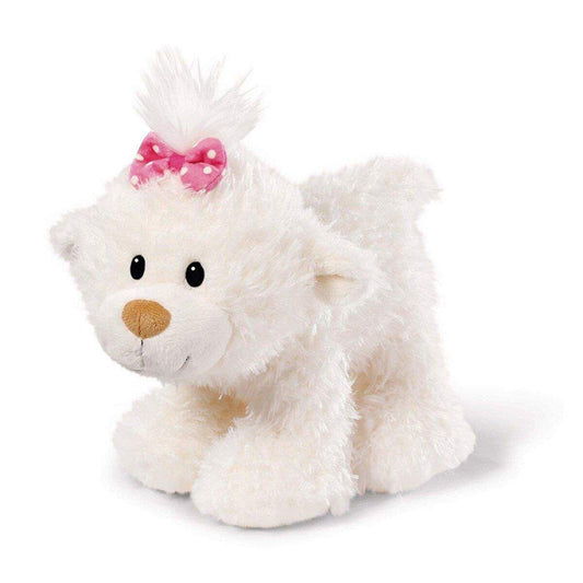 NICI Kuscheltier kleine Bären-Schwester stehend, 25 cm, weiß