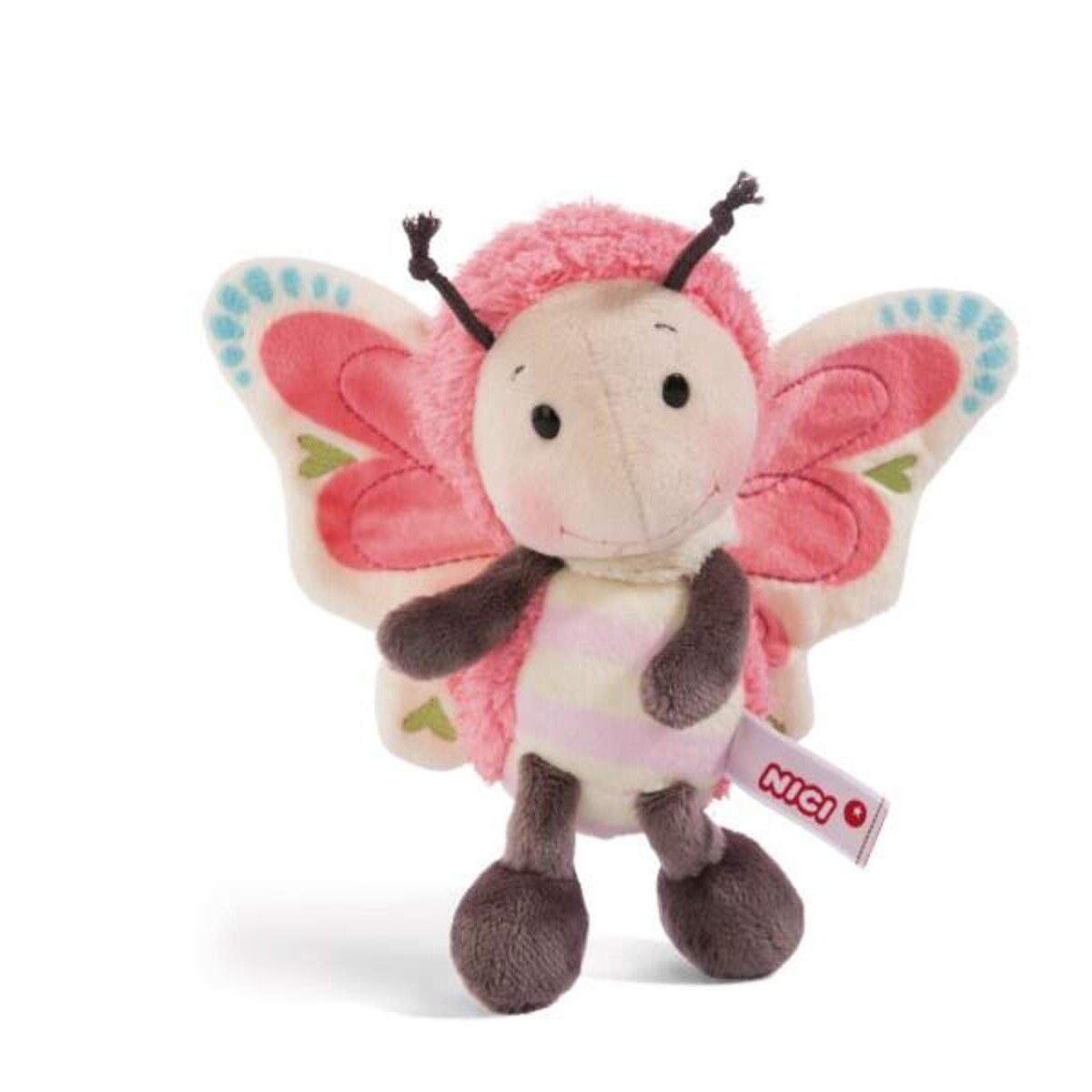NICI Kuscheltier Schmetterling rosa, 25 cm