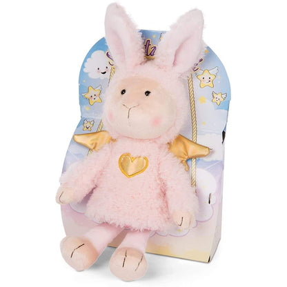 NICI Kuscheltier Schutzengel Hase La La Bunnie 30cm mit goldenem Herz & Flügeln