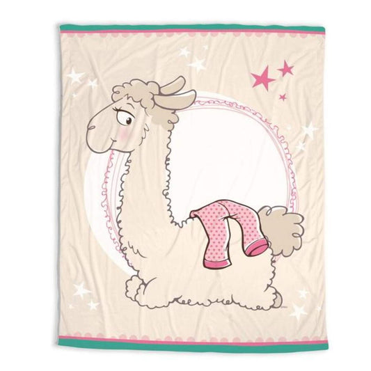 NICI La-La-Lama Lounge Fleecedecke Lama Dalia