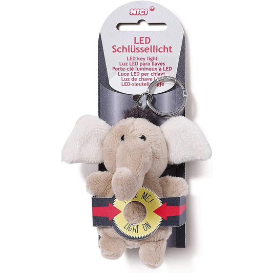 NICI LED Schlüssellicht Plüsch Elefant 9 cm