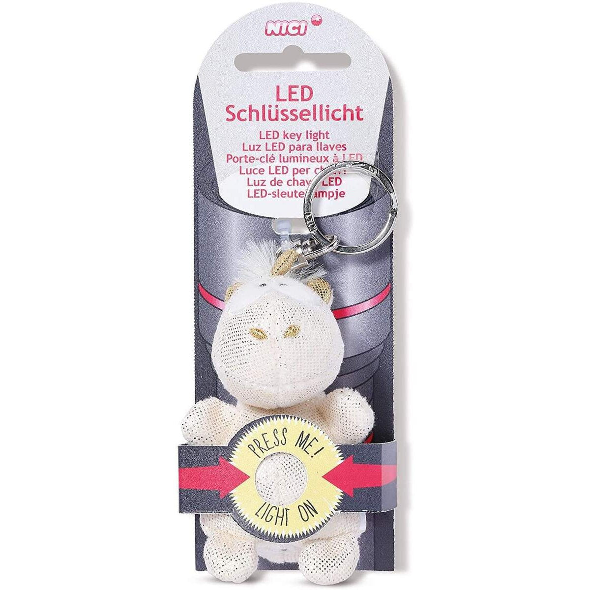 NICI LED Schlüssellicht Plüsch Shooting 9 cm