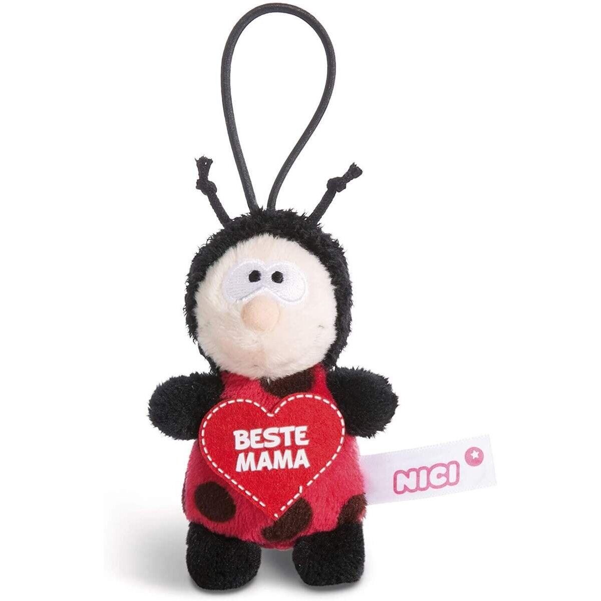 NICI Marienkäfer Plüsch Loop Beste Mama 8 cm