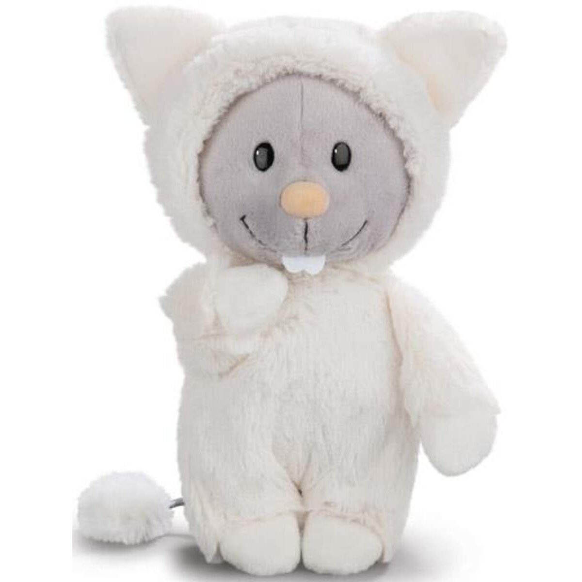 NICI Maus mit Katzen-Overall 20 cm Schlenker