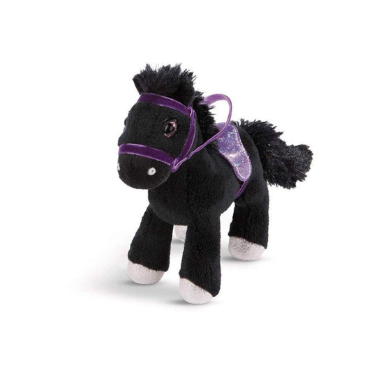NICI Pferd Black Cassis mit Zaumzeug 16cm