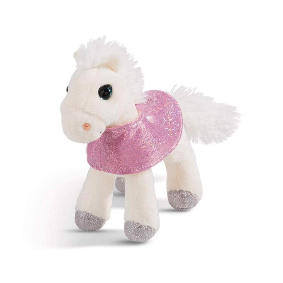 NICI Pferd White Peach mit Satteldecke, 16 cm