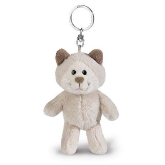 NICI Schneekatze Junge 10 cm Schlüsselanhänger