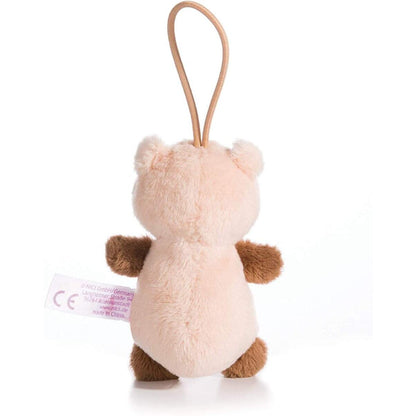 NICI Schwein Plüsch mit Loop Gute Fahrt 8 cm