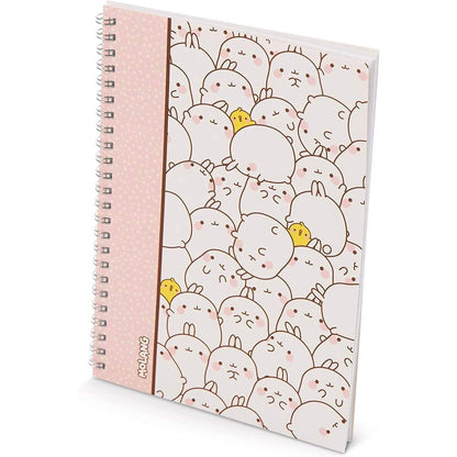 NICI Spiralblock Molang DIN A5 kariert, 80 Seiten aus FSC-Papier