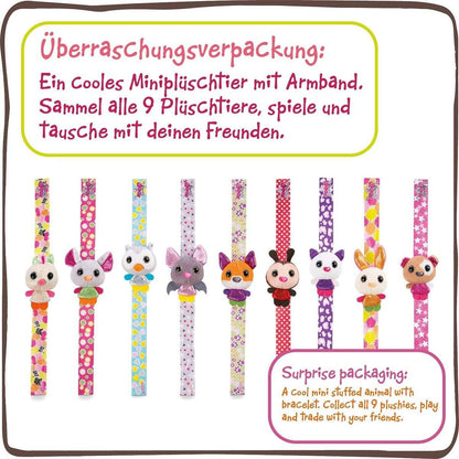 NICI Sweetydoos – Überraschungs-Kuscheltier mit UV-Effekt, Sammel-Armband & Poster, sortiert