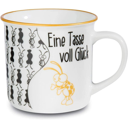 NICI Tasse mit Spruch - Eine Tasse voll Glück