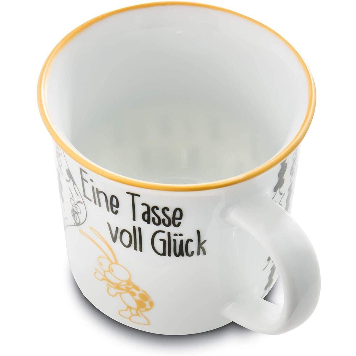 NICI Tasse mit Spruch - Eine Tasse voll Glück