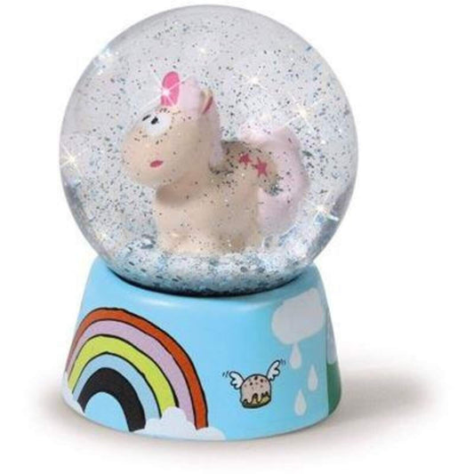 NICI Theodor & Friends Schüttelkugel Einhorn Theodor, 6,5 cm