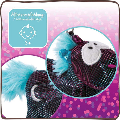 NICI Theodor & Friends Special Edition - Schlüsselanhänger Einhorn Moon Beamer, 10cm