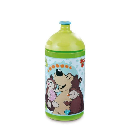 NICI Trinkflasche Bär Criz Lee und Igel Hedda und Henny, 19,5 cm
