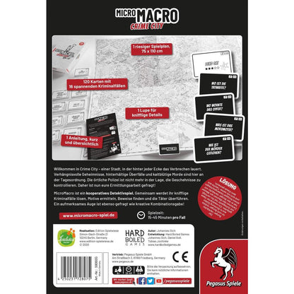 Pegasus MicroMacro Crime City (Edition Spielwiese) - Spiel des Jahres 2021