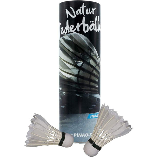 PINAO Badmintonbälle aus Federn, 6 Stück