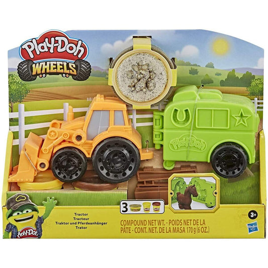 Play Doh Traktor und Pferdeanhänger