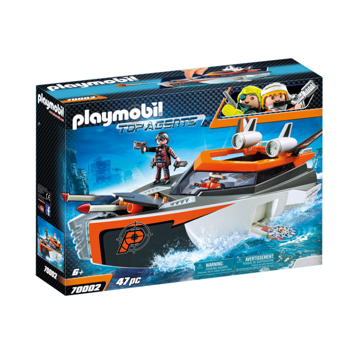 PLAYMOBIL® 70002 Top Agents Spy Team Turboship