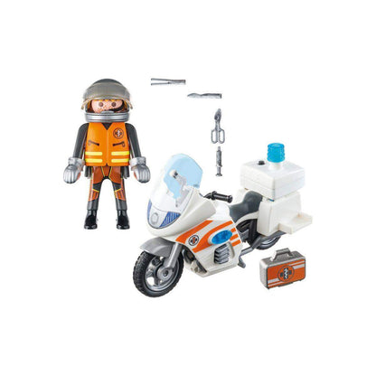 PLAYMOBIL® 70051 City Life Notarzt-Motorrad mit Blinklicht