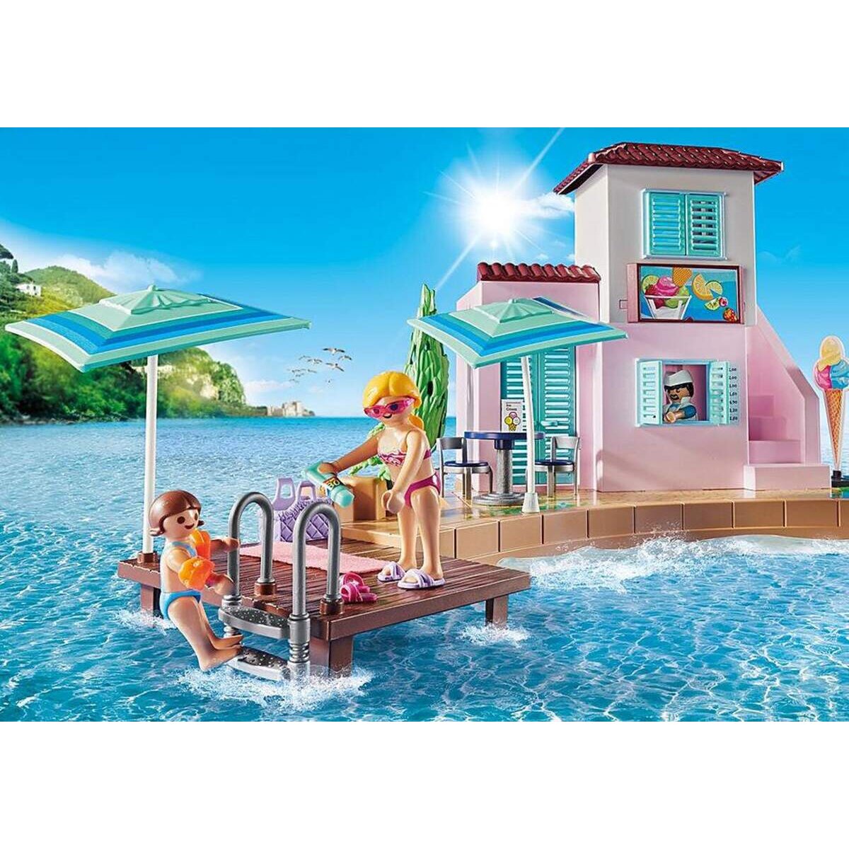 PLAYMOBIL® 70279 Family Fun Eisdiele am Hafen