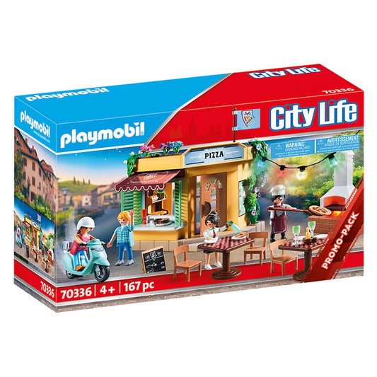 PLAYMOBIL® 70336 City Life Pizzeria mit Gartenrestaurant