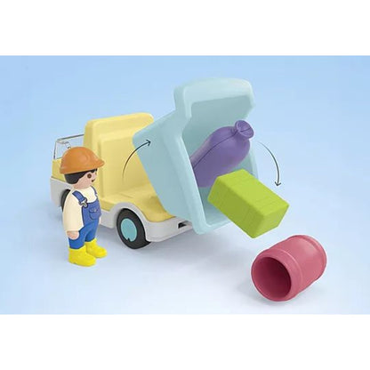 PLAYMOBIL® 71686 JUNIOR: LKW mit Sortiergarage