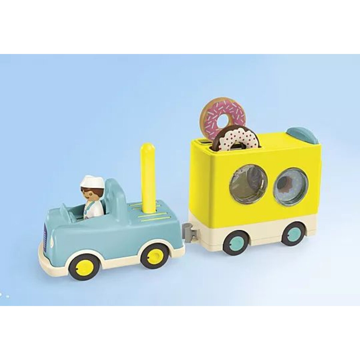 PLAYMOBIL® 71702 JUNIOR: Verrückter Donut Truck mit Stapel- und Sortierfunktion