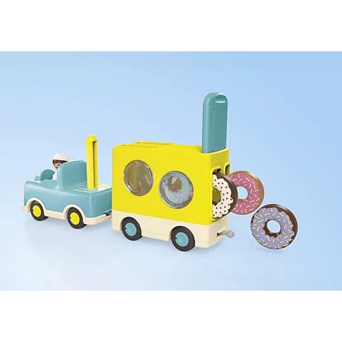 PLAYMOBIL® 71702 JUNIOR: Verrückter Donut Truck mit Stapel- und Sortierfunktion
