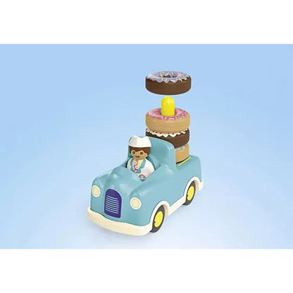 PLAYMOBIL® 71702 JUNIOR: Verrückter Donut Truck mit Stapel- und Sortierfunktion