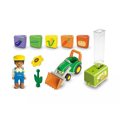 PLAYMOBIL® 71773 JUNIOR: Traktor mit lustiger Pflanzmaschine