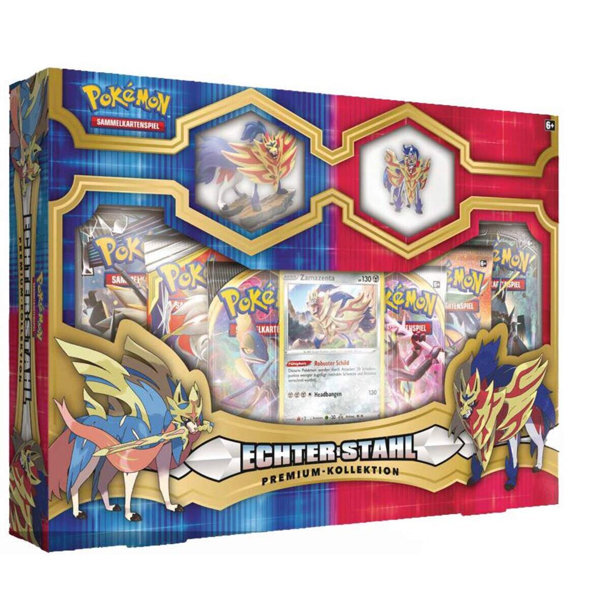 Pokemon Echter Stahl Premium Kollektion, 1 Stück, 2-fach sortiert