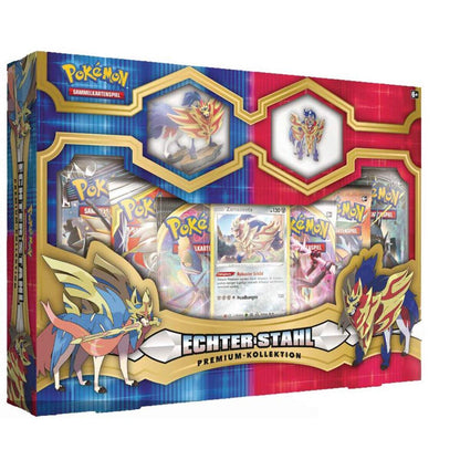 Pokemon Echter Stahl Premium Kollektion, 1 Stück, 2-fach sortiert