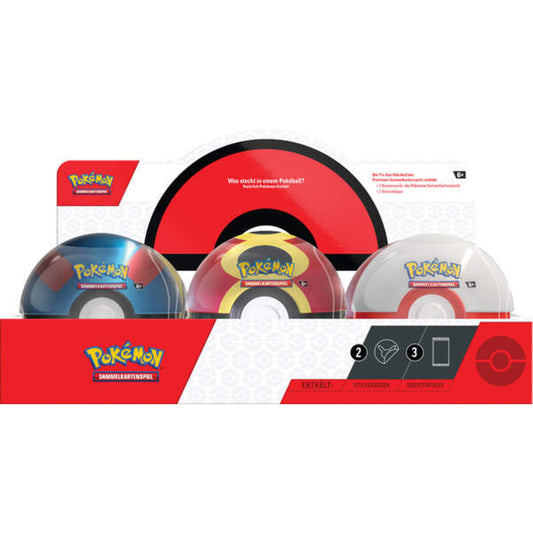 Pokemon Tin-Box Pokéball, 6-fach sortiert