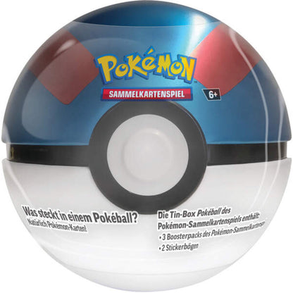 Pokemon Tin-Box Pokéball, 6-fach sortiert