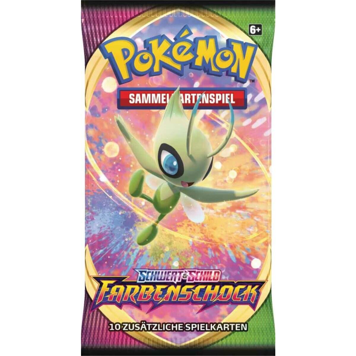 Pokemon Schwert und Schild Farbenschock Booster, 1 Stück, 4-fach sortiert