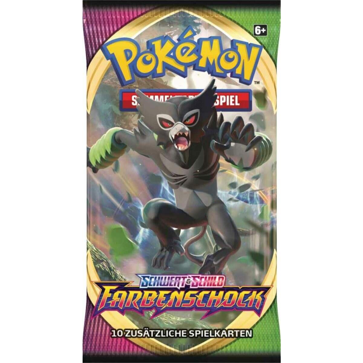 Pokemon Schwert und Schild Farbenschock Booster, 1 Stück, 4-fach sortiert