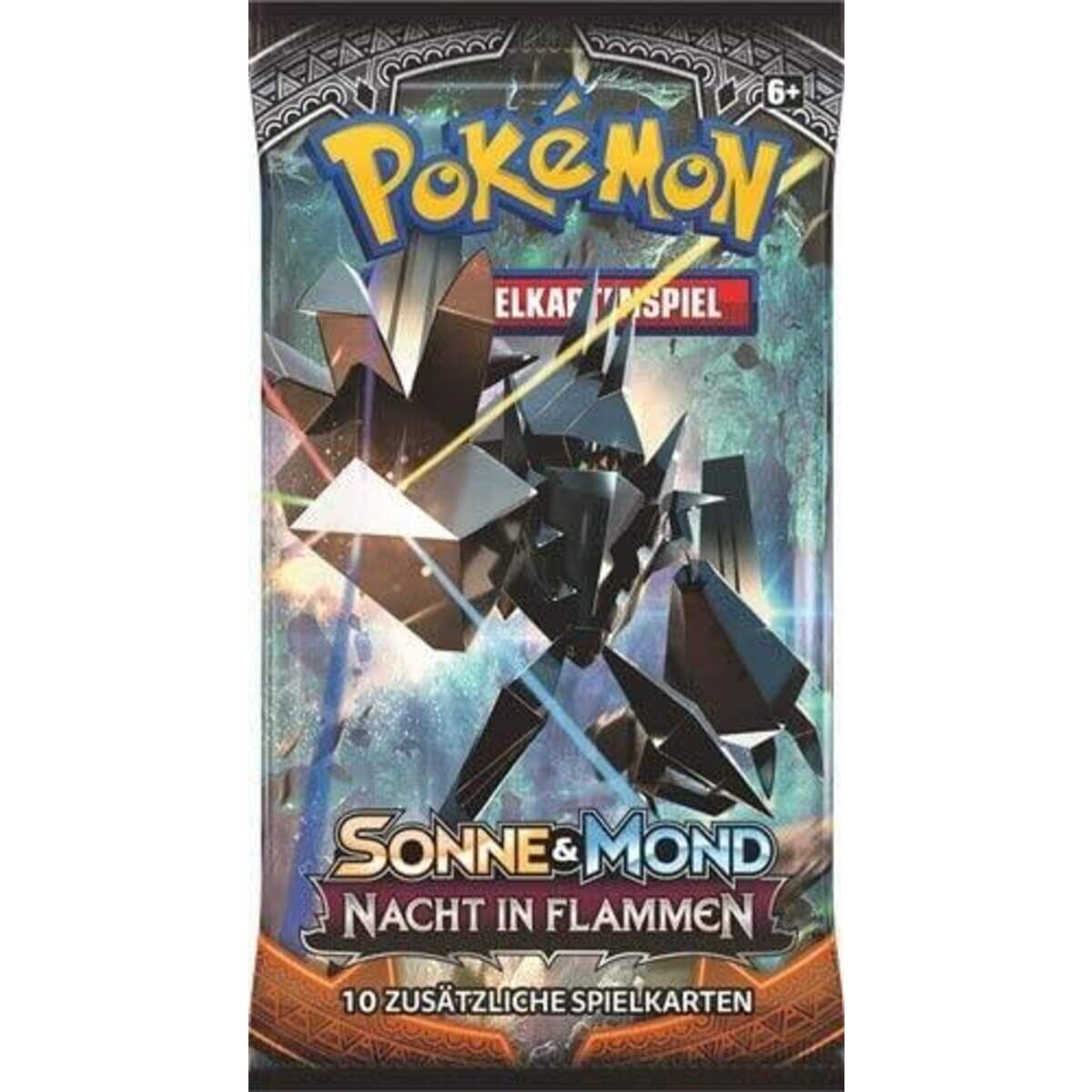 Pokemon Sonne & Mond - Nacht in Flammen Booster, 1 Stück, 3-fach sortiert