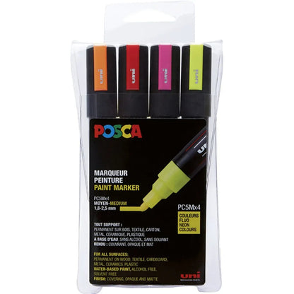 Posca Marker UNI POSCA PC-5M 4er Set Neon