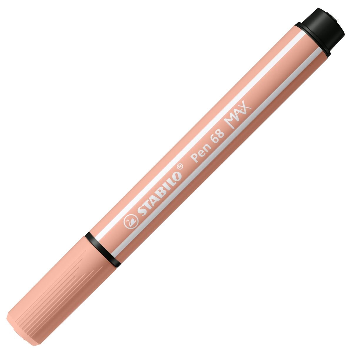 Premium-Filzstift mit dicker Keilspitze - STABILO Pen 68 MAX - Einzelstift - apricot