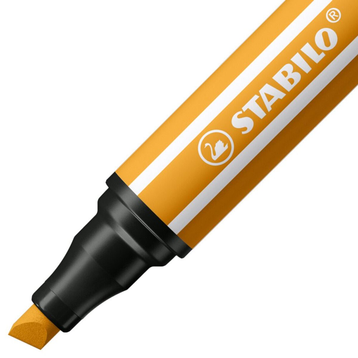 Premium-Filzstift mit dicker Keilspitze - STABILO Pen 68 MAX - Einzelstift - orange