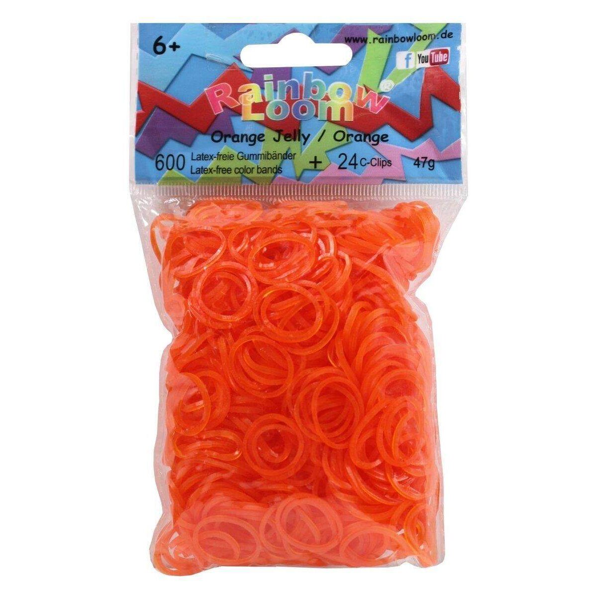 Rainbow Loom® Gummibänder, orange Jelly