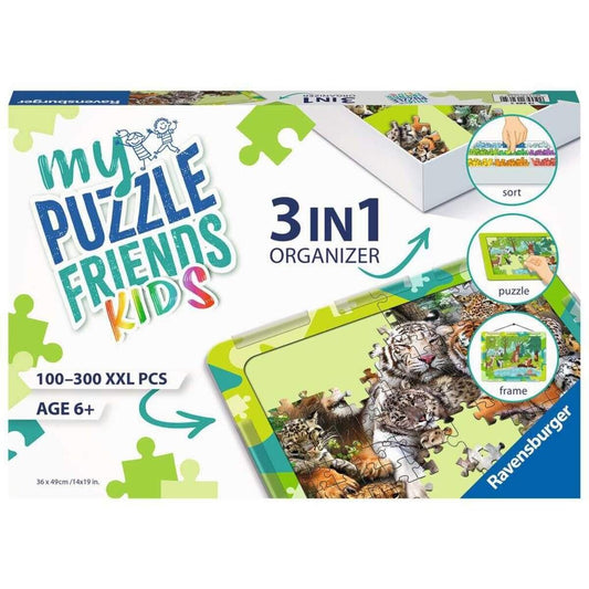 Ravensburger 3in1 Organizer 13265 - Kinderpuzzle Organizer Grün