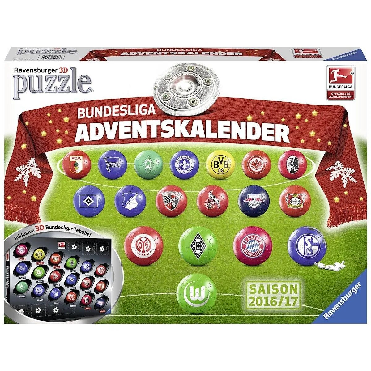 Ravensburger Adventskalender Bundesliga 2016