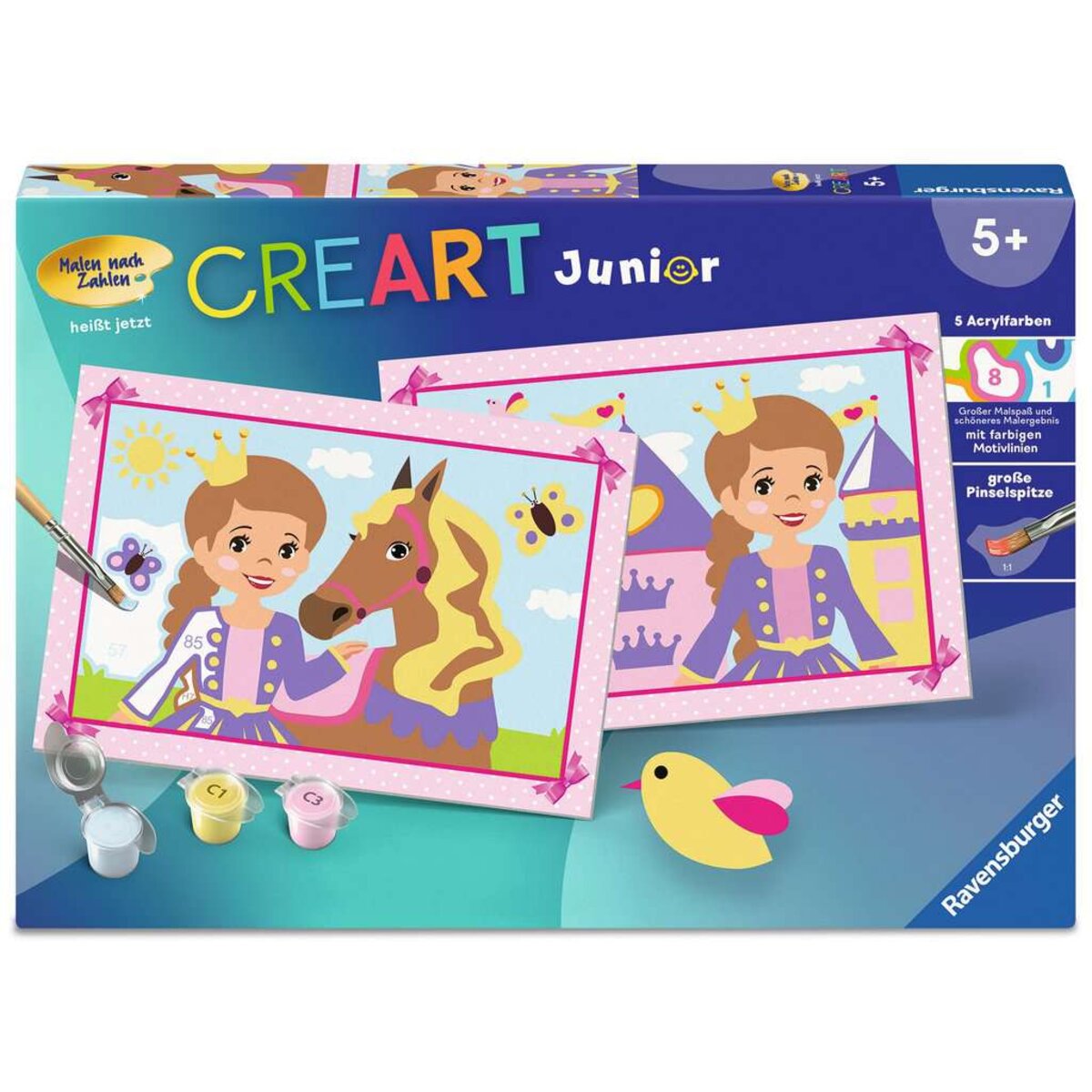 Ravensburger CreArt Malen nach Zahlen Kleine Prinzessin